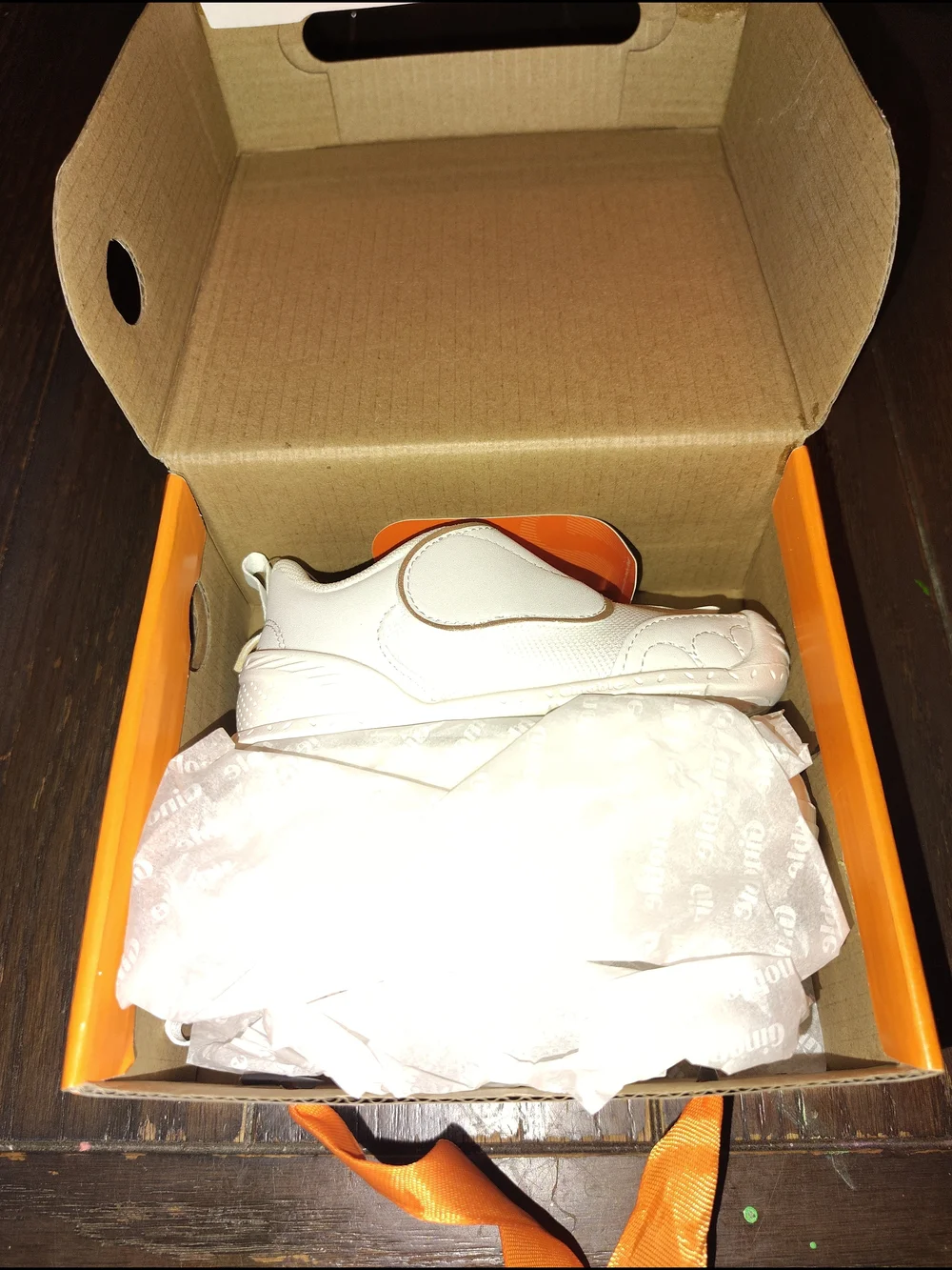 Kids White Toddler Walker Shoes - Size 5